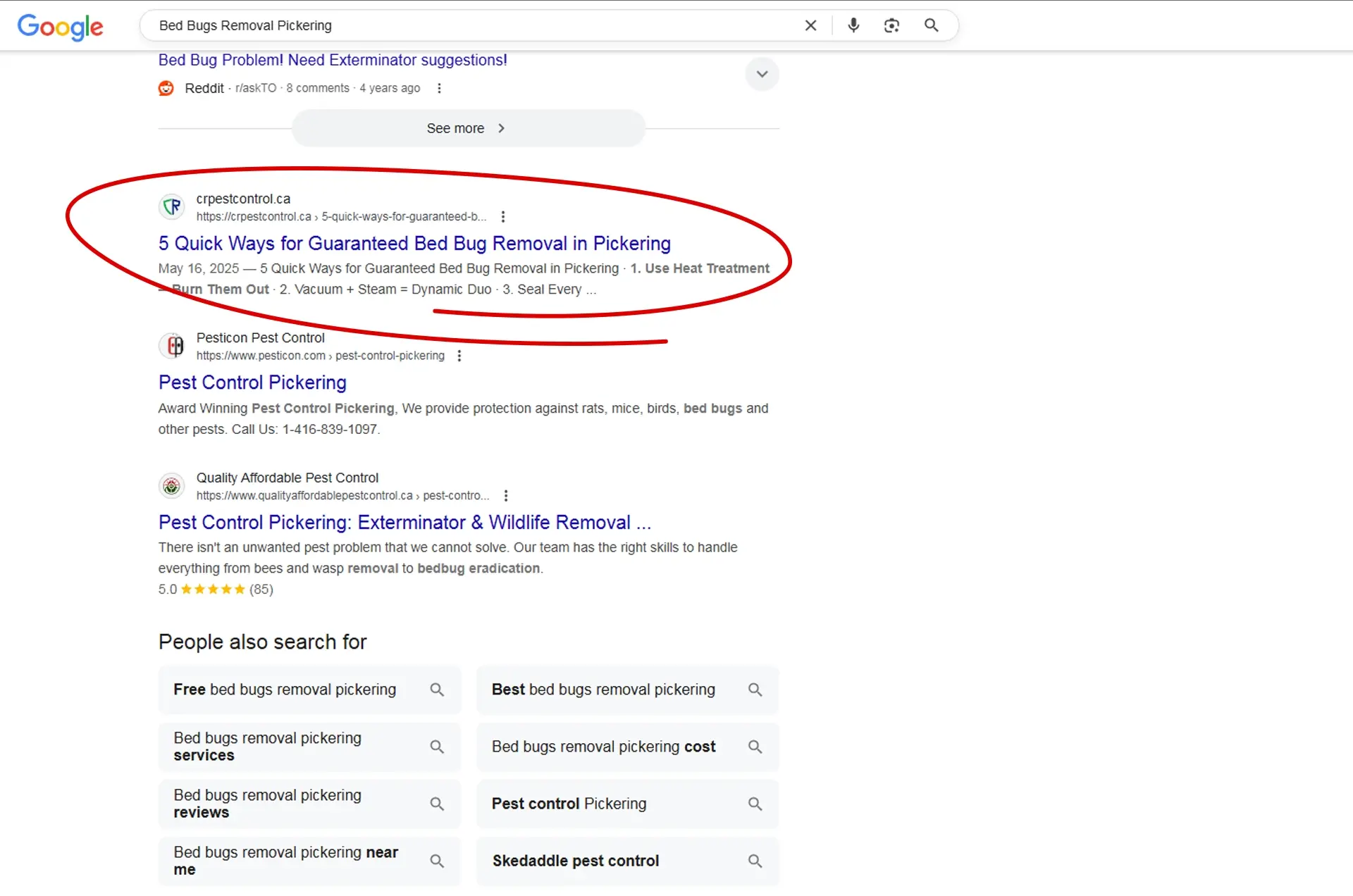 CR Pest Control Achieved Top Map Rankings and Boosted Conversions