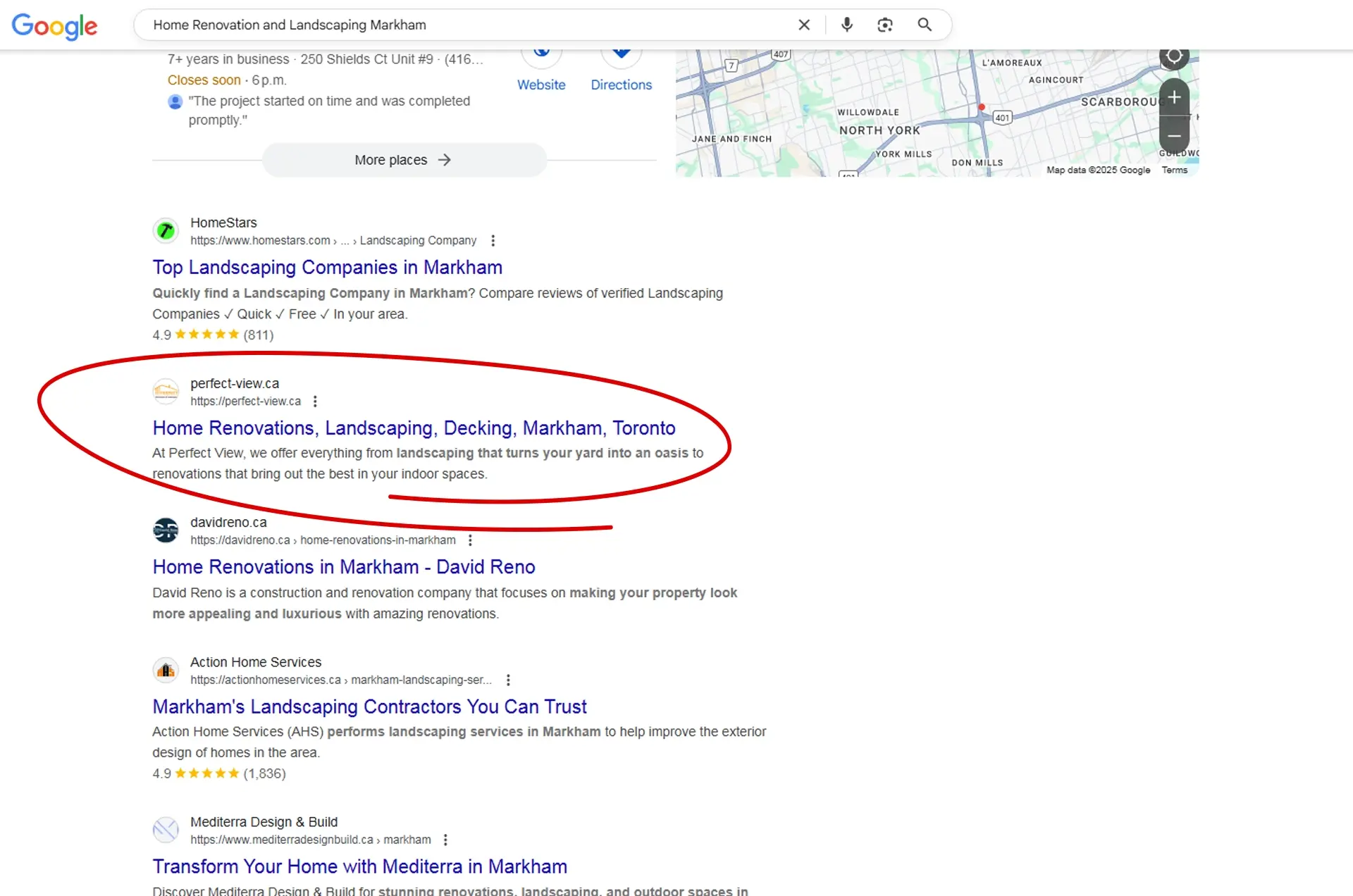 Perfect View Renovation Captured Local Leads and Improved Rankings